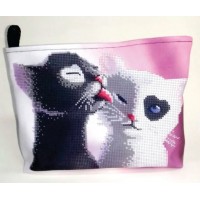 Косметичка для вышивки бисером или нитками «Котики КОС-12» (Косметичка или набор)